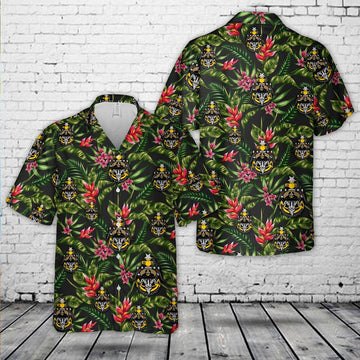 Us Navy Hawaiian Shirt, US Navy Senior Chief with Goat head anchor Hawaiian Shirt, Military Hawaiian Shirt