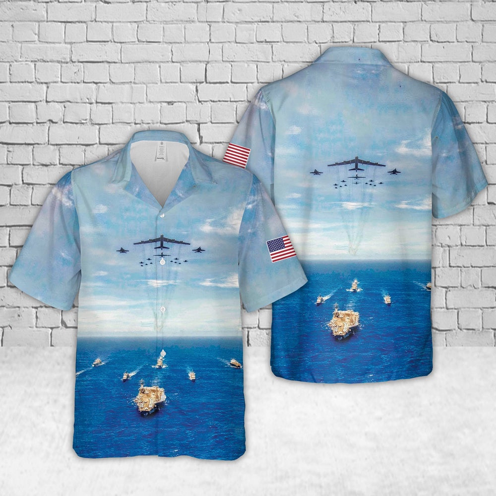 Us Navy Hawaiian Shirt, US Navy Ships Hawaiian Shirt, Military Hawaiian Shirt