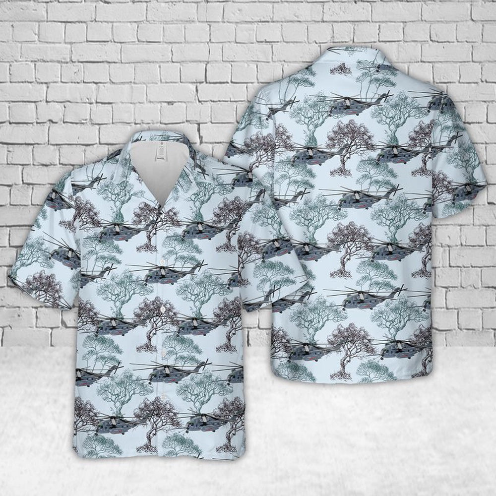 Us Navy Hawaiian Shirt, US Navy Sikorsky CH-53E Super Stallion (MH-53E Sea Dragon) Of HM-12(2nd) Sea Dragons Hawaiian Shirt