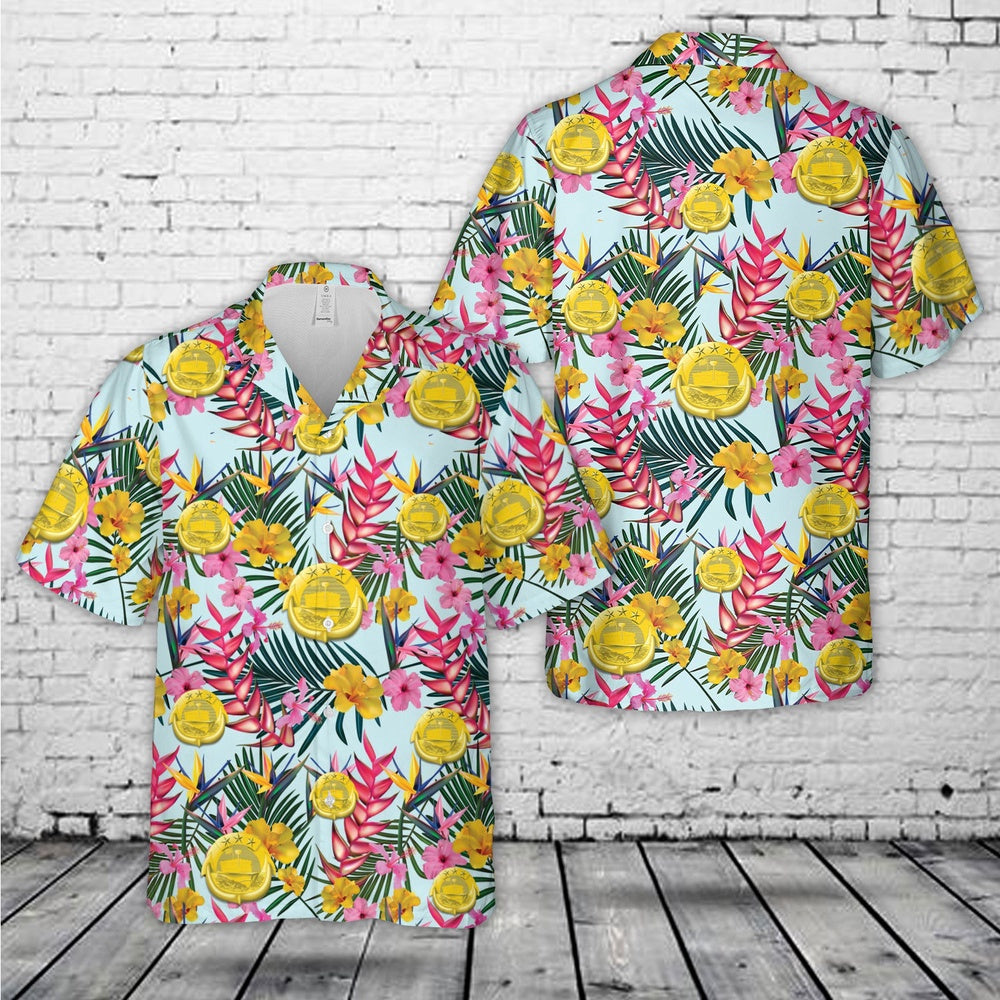 Us Navy Hawaiian Shirt, US Navy Small Craft Insignia Hawaiian Shirt, Military Hawaiian Shirt