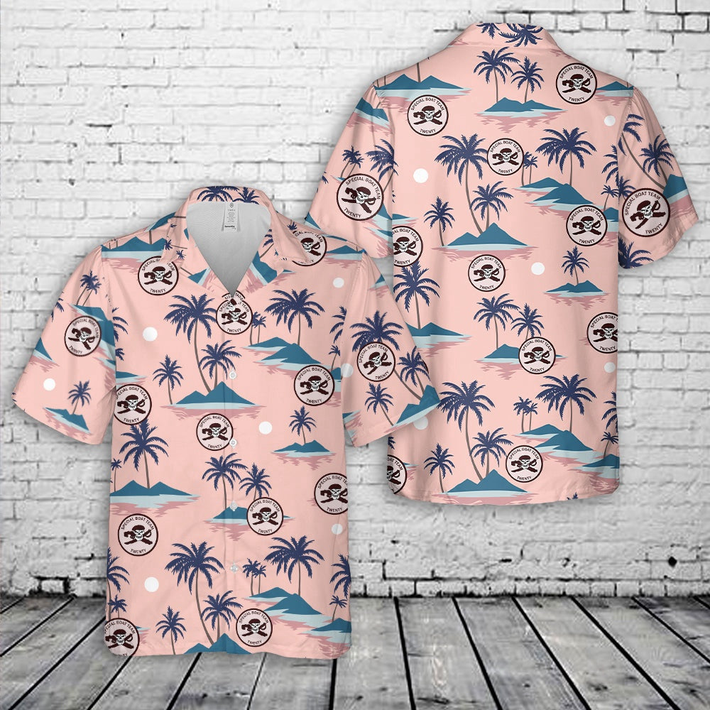 Us Navy Hawaiian Shirt, US Navy Special Boat Team 20 (SBT-20) Hawaiian Shirt, Military Hawaiian Shirt