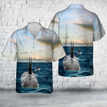 Us Navy Hawaiian Shirt, US Navy Submarine Bubblehead Hawaiian Shirt, Military Hawaiian Shirt