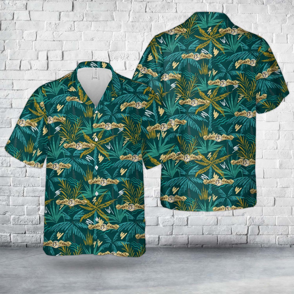 Us Navy Hawaiian Shirt, US Navy Submarine Engineering Duty Hawaiian Shirt, Military Hawaiian Shirt