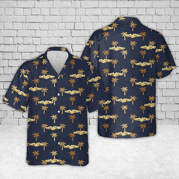 Us Navy Hawaiian Shirt, US Navy Submarine Supply Corps Hawaiian Shirt, Military Hawaiian Shirt