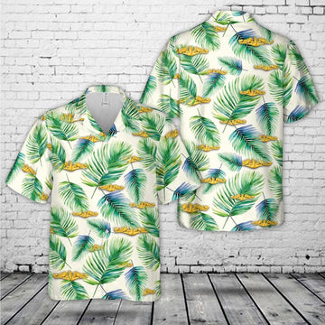 Us Navy Hawaiian Shirt, US Navy Submarine Warfare insignia Gold Hawaiian Shirt, Military Hawaiian Shirt