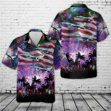 Us Navy Hawaiian Shirt, US Navy Top Gun F-16N, 4th Of July Hawaiian Shirt, Military Hawaiian Shirt