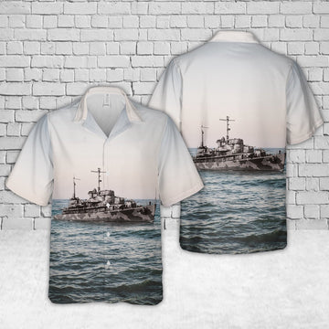 Us Navy Hawaiian Shirt, US Navy USS Barnegat (AVP-10) Hawaiian Shirt, Military Hawaiian Shirt