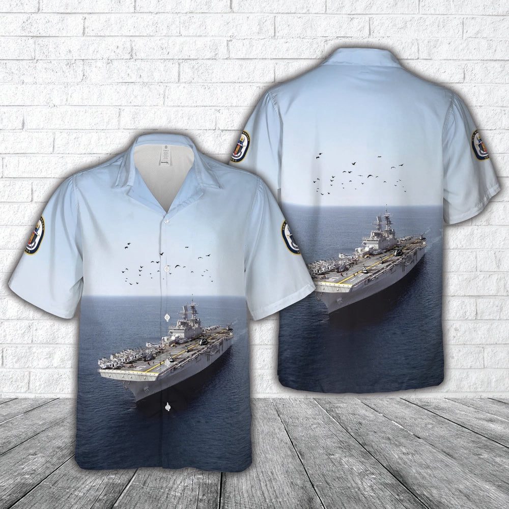 Us Navy Hawaiian Shirt, US Navy USS Bataan (LHD-5) Bataan Expeditionary Strike Group Hawaiian Shirt