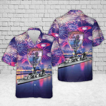 Us Navy Hawaiian Shirt, US Navy USS Bausell (DD-845) 4th Of July Hawaiian Shirt, Military Hawaiian Shirt