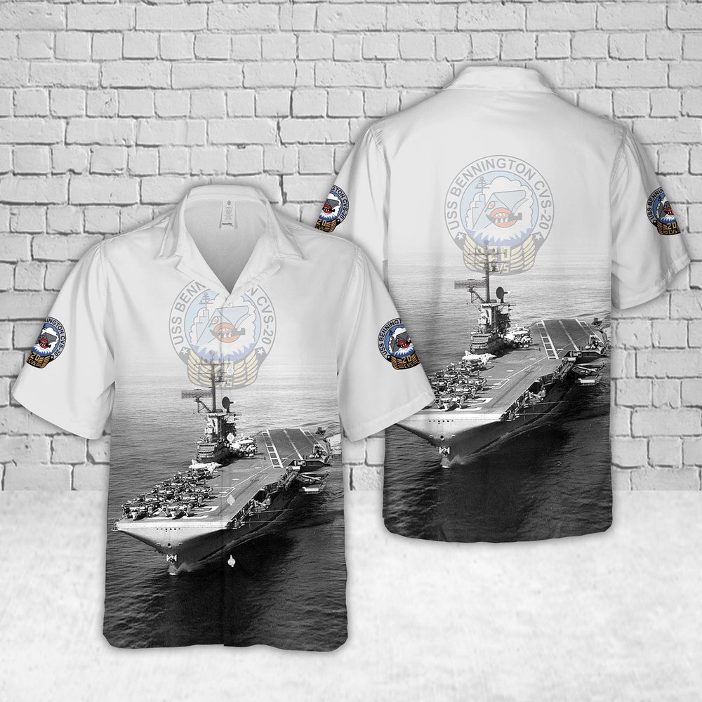 Us Navy Hawaiian Shirt, US Navy USS Bennington (CVCVACVS-20) Hawaiian Shirt, Military Hawaiian Shirt
