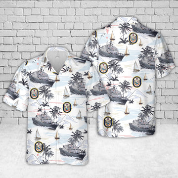 Us Navy Hawaiian Shirt, US Navy USS Billings (LCS-15) Freedom-class littoral combat ship Hawaiian Shirt