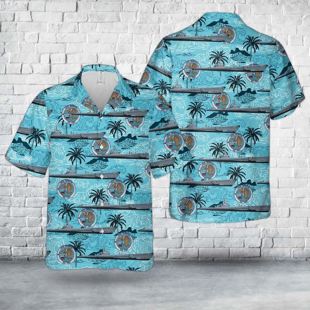 Us Navy Hawaiian Shirt, US Navy USS Bowfin (SSAGSS-287) Museum Ship Hawaiian Shirt, Military Hawaiian Shirt