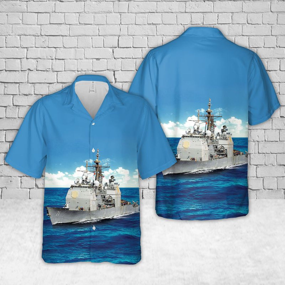 Us Navy Hawaiian Shirt, US Navy USS Cape St George (CG-71) Hawaiian Shirt, Military Hawaiian Shirt
