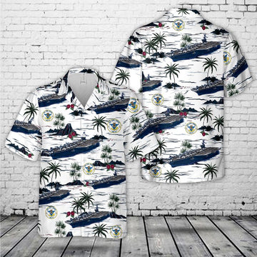 Us Navy Hawaiian Shirt, US Navy USS Carl Vinson (CVN-70) Hawaiian Shirt, Military Hawaiian Shirt