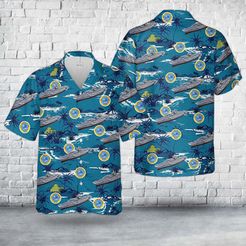 Us Navy Hawaiian Shirt, US Navy USS Constellation (CV-64) Hawaiian Shirt, Military Hawaiian Shirt