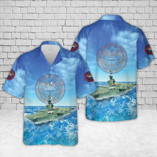 Us Navy Hawaiian Shirt, US Navy USS Coral Sea (CV-43) Hawaiian Shirt, Military Hawaiian Shirt