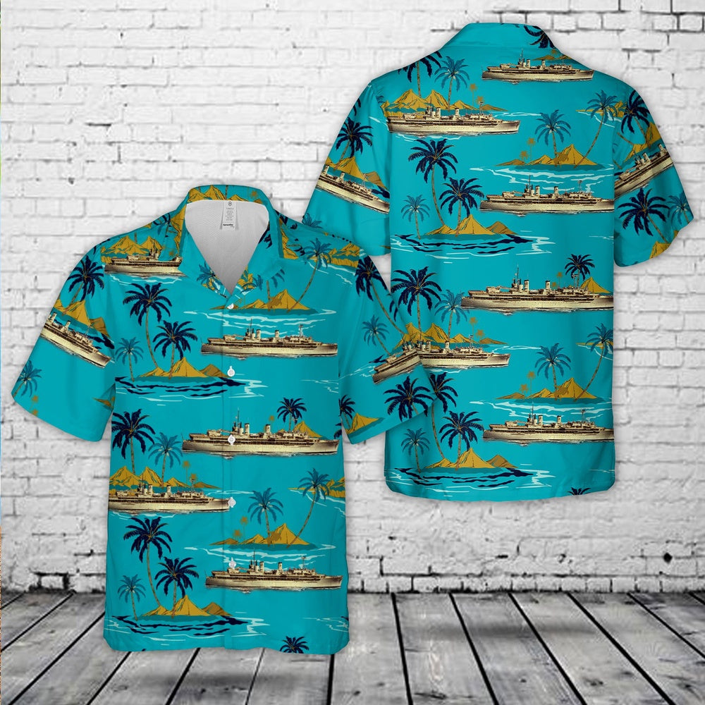 Us Navy Hawaiian Shirt, US Navy USS Dixie (AD-14) Hawaiian Shirt, Military Hawaiian Shirt