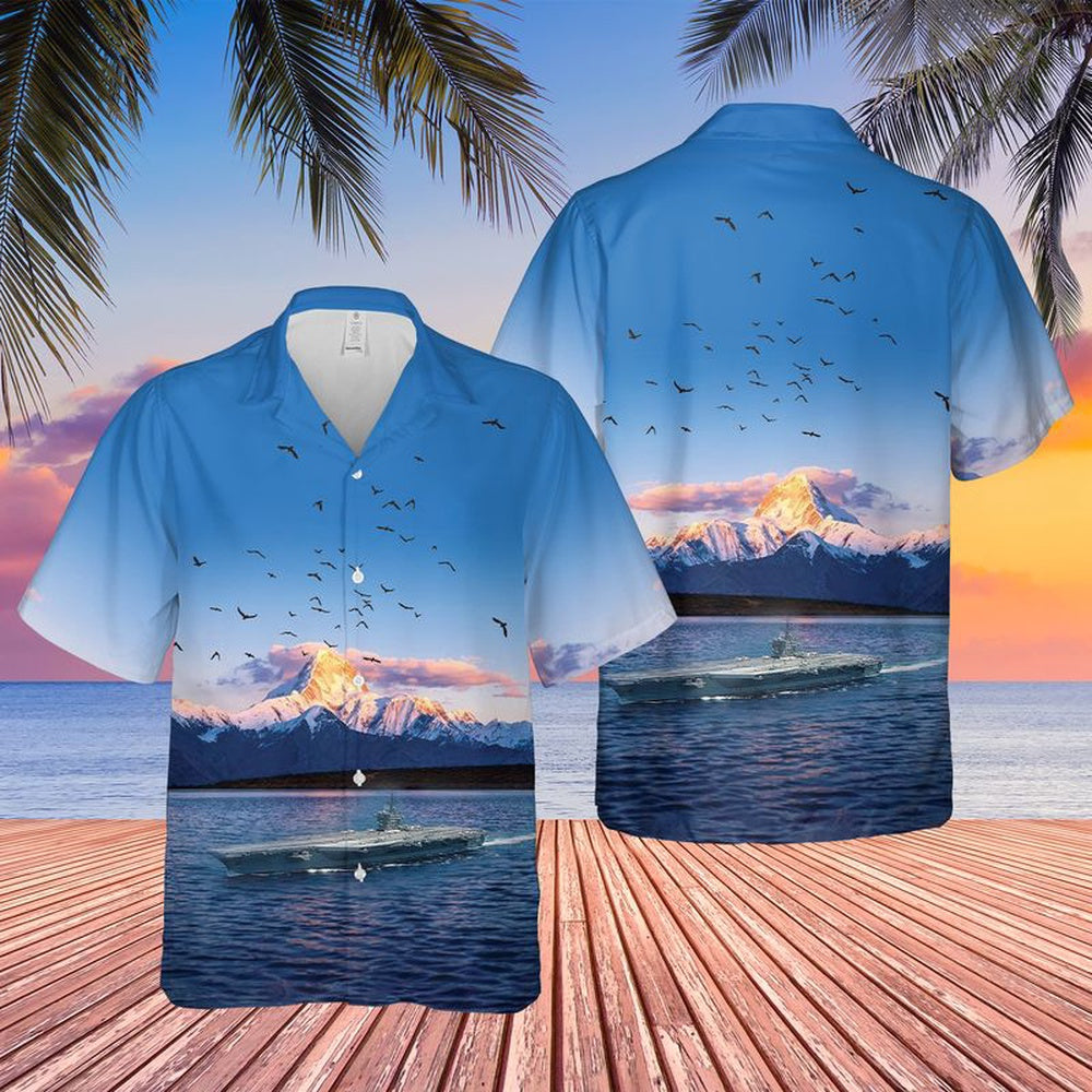 Us Navy Hawaiian Shirt, US Navy USS Dwight D Eisenhower (CVN-69) Hawaiian Shirt, Military Hawaiian Shirt