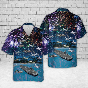 Us Navy Hawaiian Shirt, US Navy USS Dwight D Eisenhower Hawaiian Shirt, Military Hawaiian Shirt