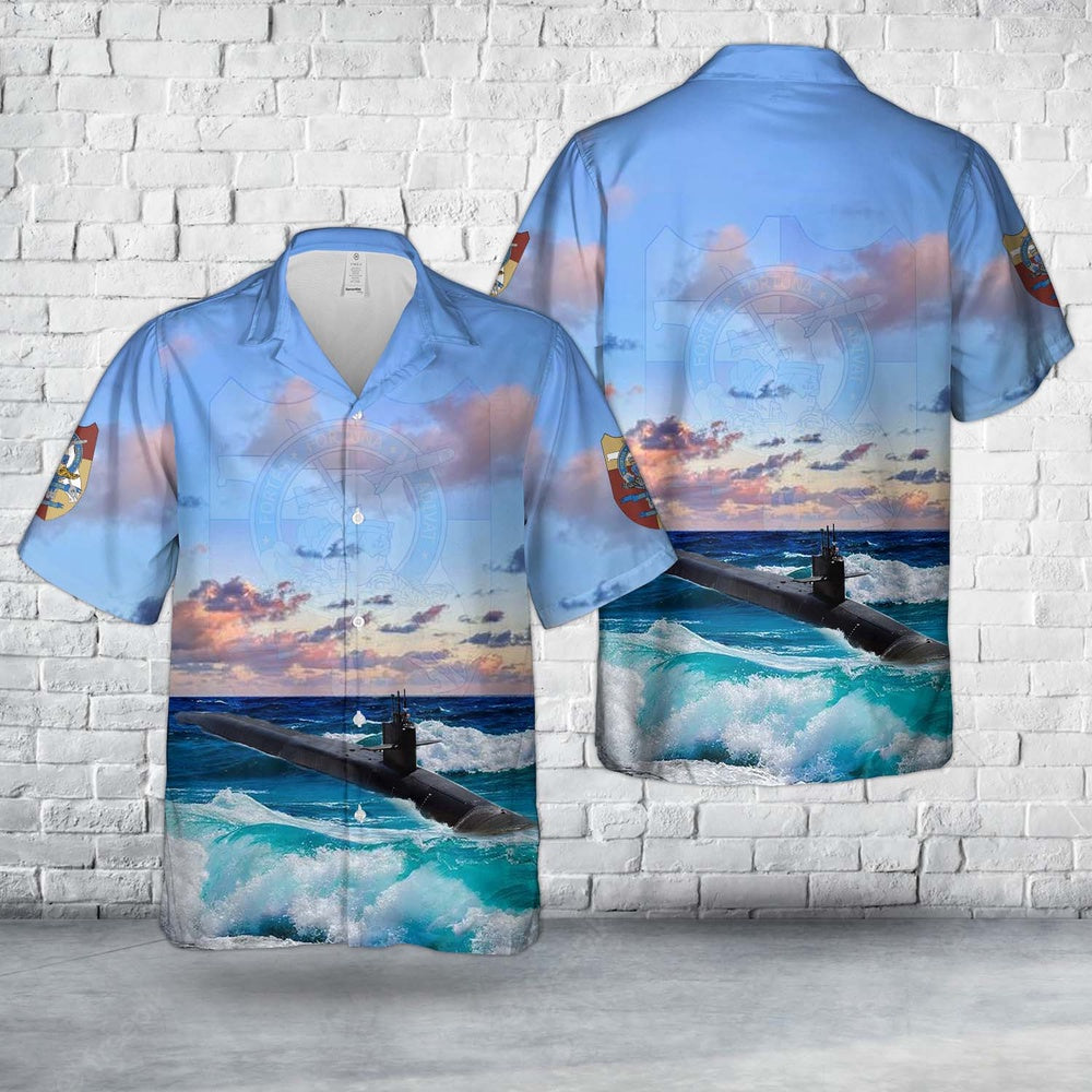 Us Navy Hawaiian Shirt, US Navy USS Florida (SSGN-728) Ohio-class cruise missile submarine Hawaiian Shirt