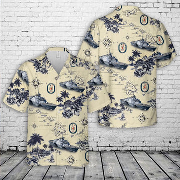Us Navy Hawaiian Shirt, US Navy USS Freedom (LCS-1) Hawaiian Shirt, Military Hawaiian Shirt
