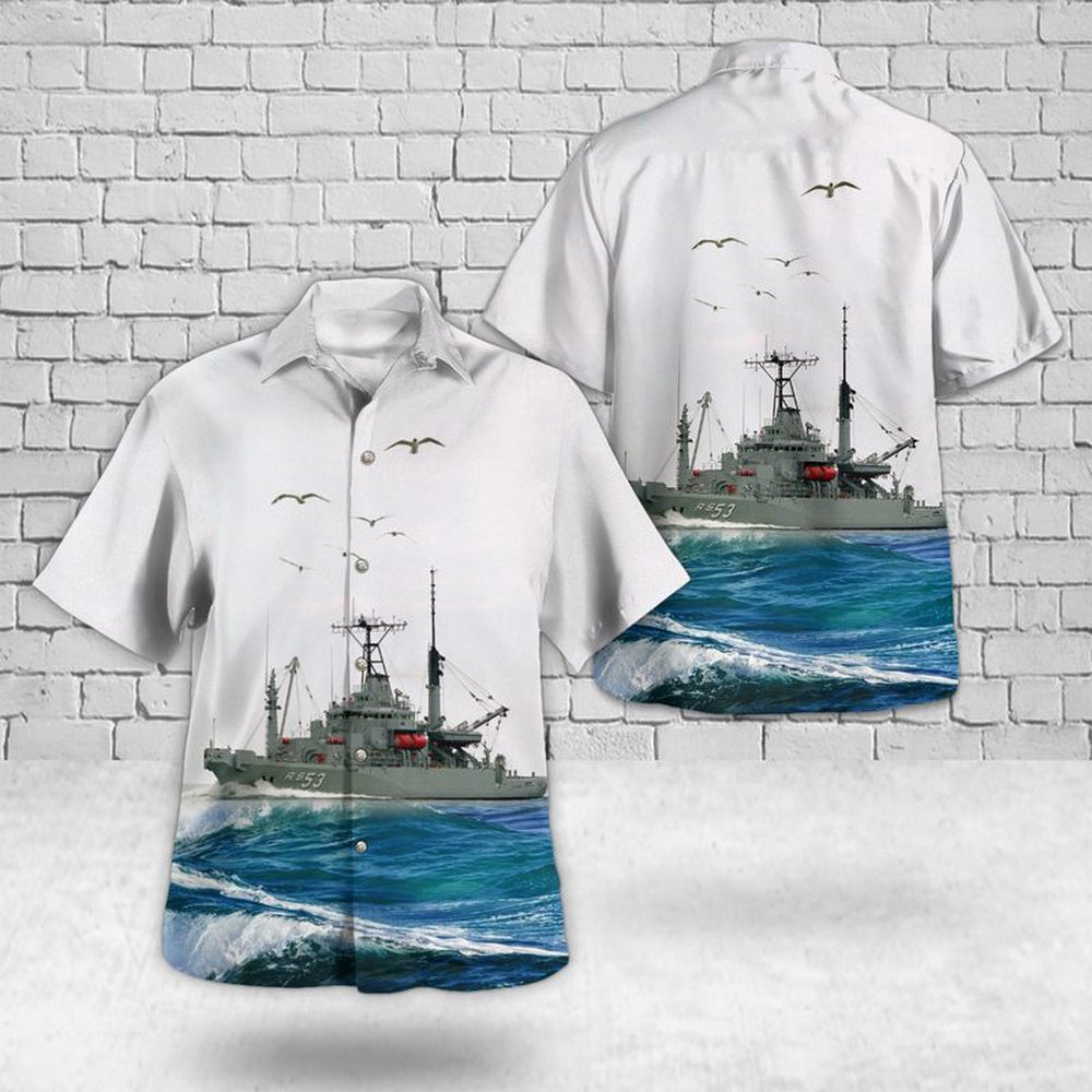 Us Navy Hawaiian Shirt, US Navy USS Grapple (ARS-53) Safeguard-class Rescue And Salvage Ship Hawaiian Shirt