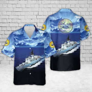 Us Navy Hawaiian Shirt, US Navy USS Gray (FF-1054) Knox-class frigate Hawaiian Shirt, Military Hawaiian Shirt