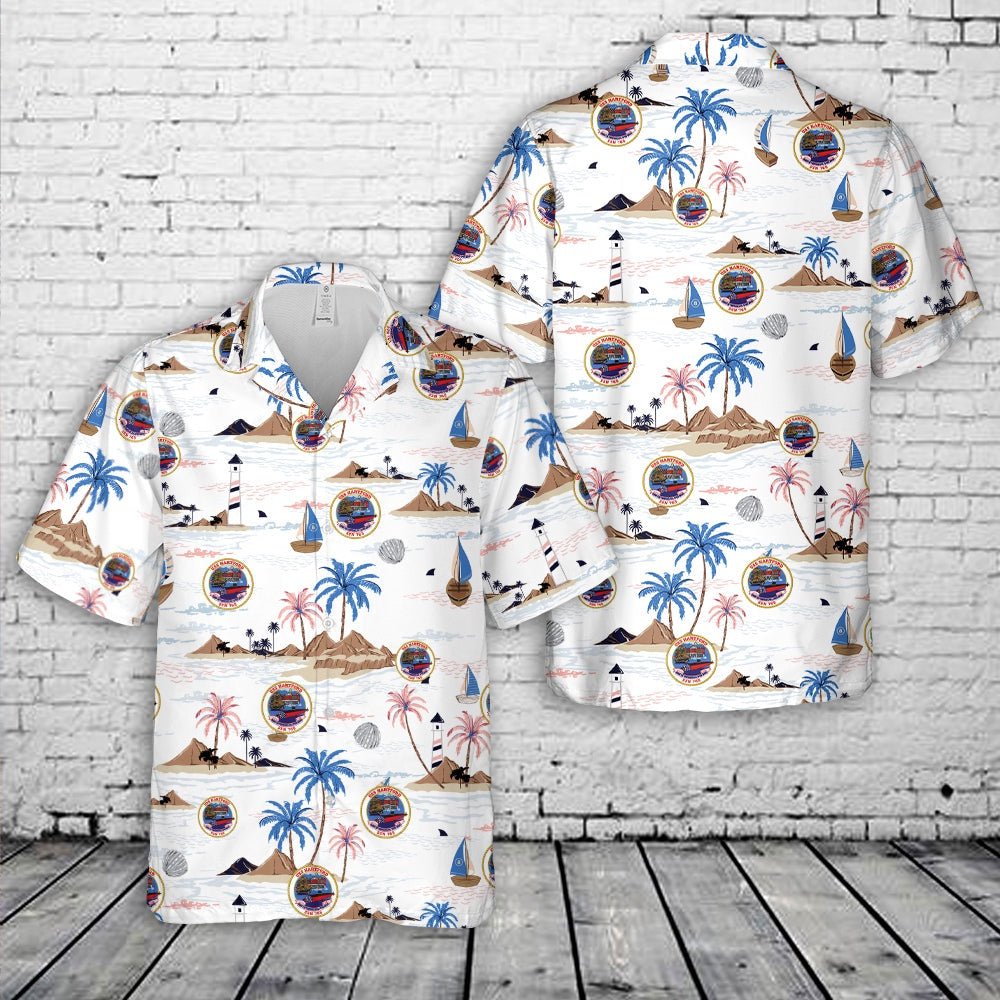 Us Navy Hawaiian Shirt, US Navy USS Hartford (SSN-768) Hawaiian Shirt, Military Hawaiian Shirt