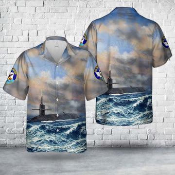 Us Navy Hawaiian Shirt, US Navy USS Henry M. Jackson (SSBN-730) Ohio-class submarine Ballistic missile submarines Hawaiian Shirt
