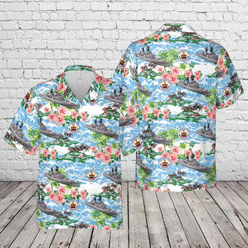 Us Navy Hawaiian Shirt, US Navy USS Horne (DLGCG-30) Belknap-class destroyer leadercruiser Hawaiian Shirt