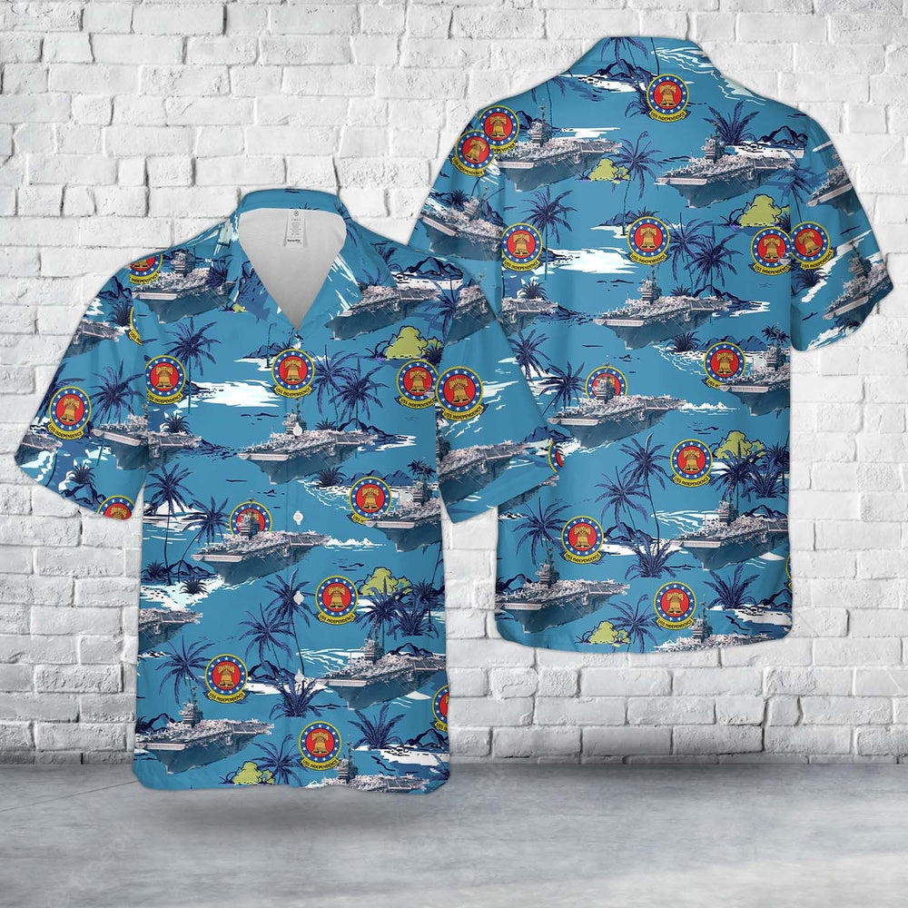 Us Navy Hawaiian Shirt, US Navy USS Independence (CV-62) Hawaiian Shirt, Military Hawaiian Shirt
