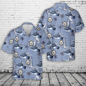 Us Navy Hawaiian Shirt, US Navy USS Indianapolis (LCS-17) Freedom-class littoral combat ship Hawaiian Shirt