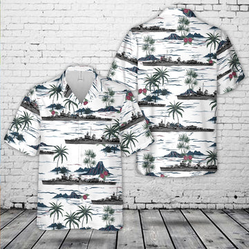 Us Navy Hawaiian Shirt, US Navy USS Jenkins (DD-447) Hawaiian Shirt, Military Hawaiian Shirt