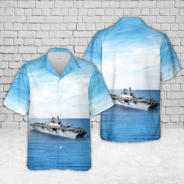 Us Navy Hawaiian Shirt, US Navy USS Kearsarge (LHD-3) Hawaiian Shirt, Military Hawaiian Shirt