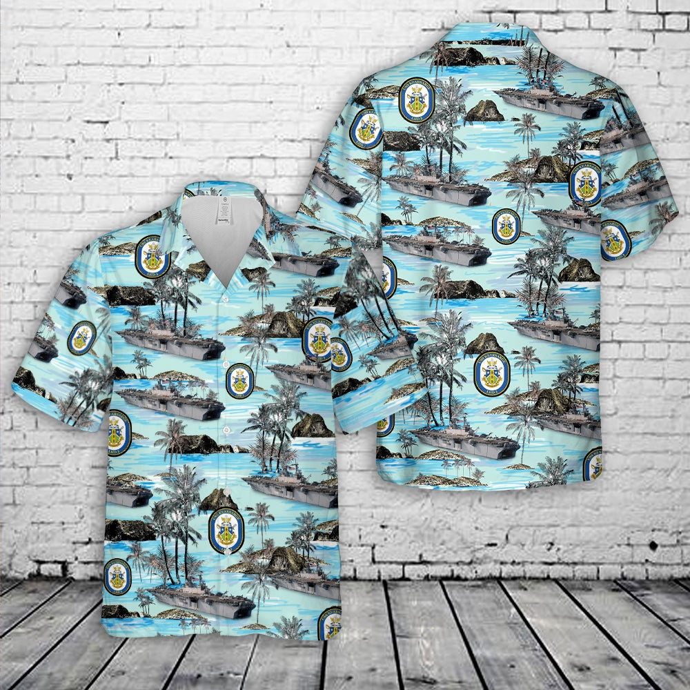 Us Navy Hawaiian Shirt, US Navy USS Kearsarge (LHD-3) Kearsarge Expeditionary Strike Group Hawaiian Shirt