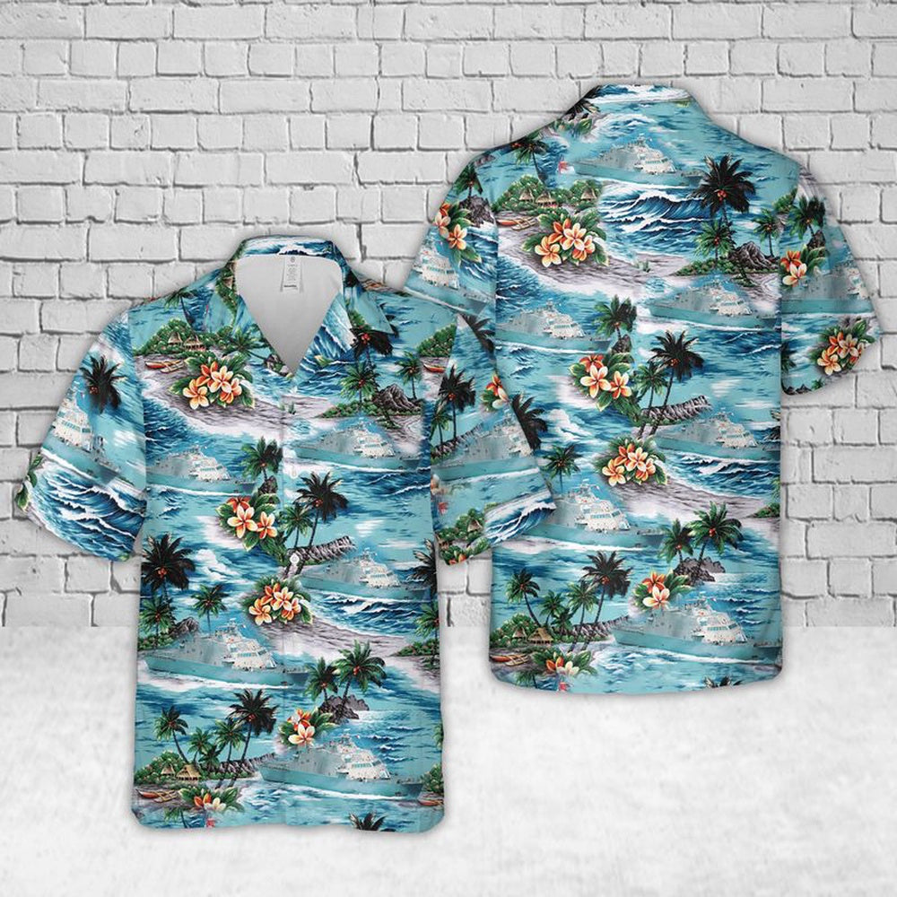 Us Navy Hawaiian Shirt, US Navy USS Little Rock (LCS-9) Hawaiian Shirt, Military Hawaiian Shirt