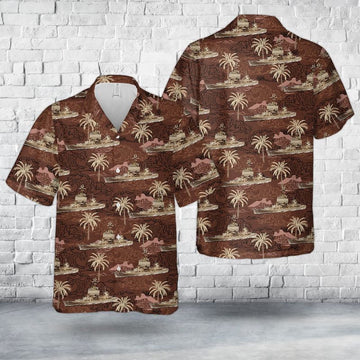 Us Navy Hawaiian Shirt, US Navy USS Long Beach (CLGN-160CGN-160CGN-9) Hawaiian Shirt, Military Hawaiian Shirt