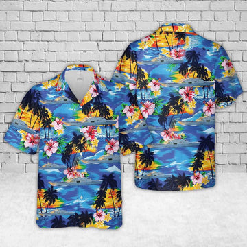 Us Navy Hawaiian Shirt, US Navy USS Milwaukee (LCS-5) Hawaiian Shirt, Military Hawaiian Shirt