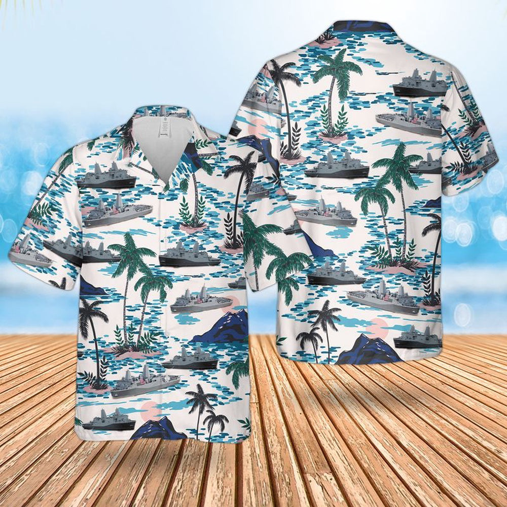 Us Navy Hawaiian Shirt, US Navy USS New York (LPD-21) Hawaiian Shirt, Military Hawaiian Shirt