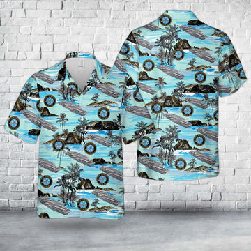 Us Navy Hawaiian Shirt, US Navy USS Nimitz (CVN-68) Hawaiian Shirt, Military Hawaiian Shirt