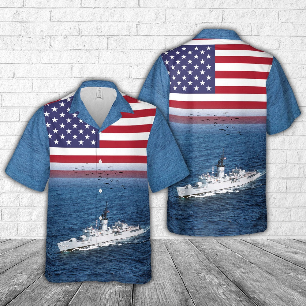 Us Navy Hawaiian Shirt, US Navy USS Pharris (FF-1094) Hawaiian Shirt, Military Hawaiian Shirt