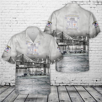 Us Navy Hawaiian Shirt, US Navy USS Sacramento (AOE-1) Hawaiian Shirt, Military Hawaiian Shirt