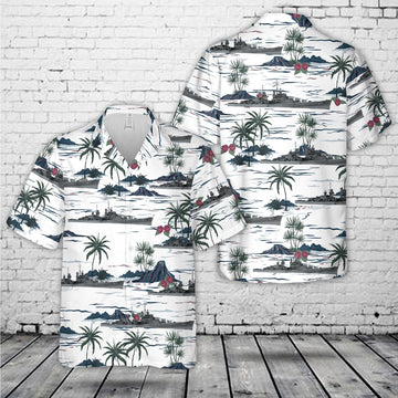 Us Navy Hawaiian Shirt, US Navy USS San Diego (CL-53) Atlanta-class light cruiser In WWII Hawaiian Shirt