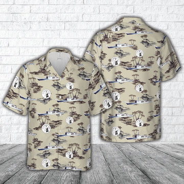 Us Navy Hawaiian Shirt, US Navy USS Schenectady (LST-1185) Hawaiian Shirt, Military Hawaiian Shirt