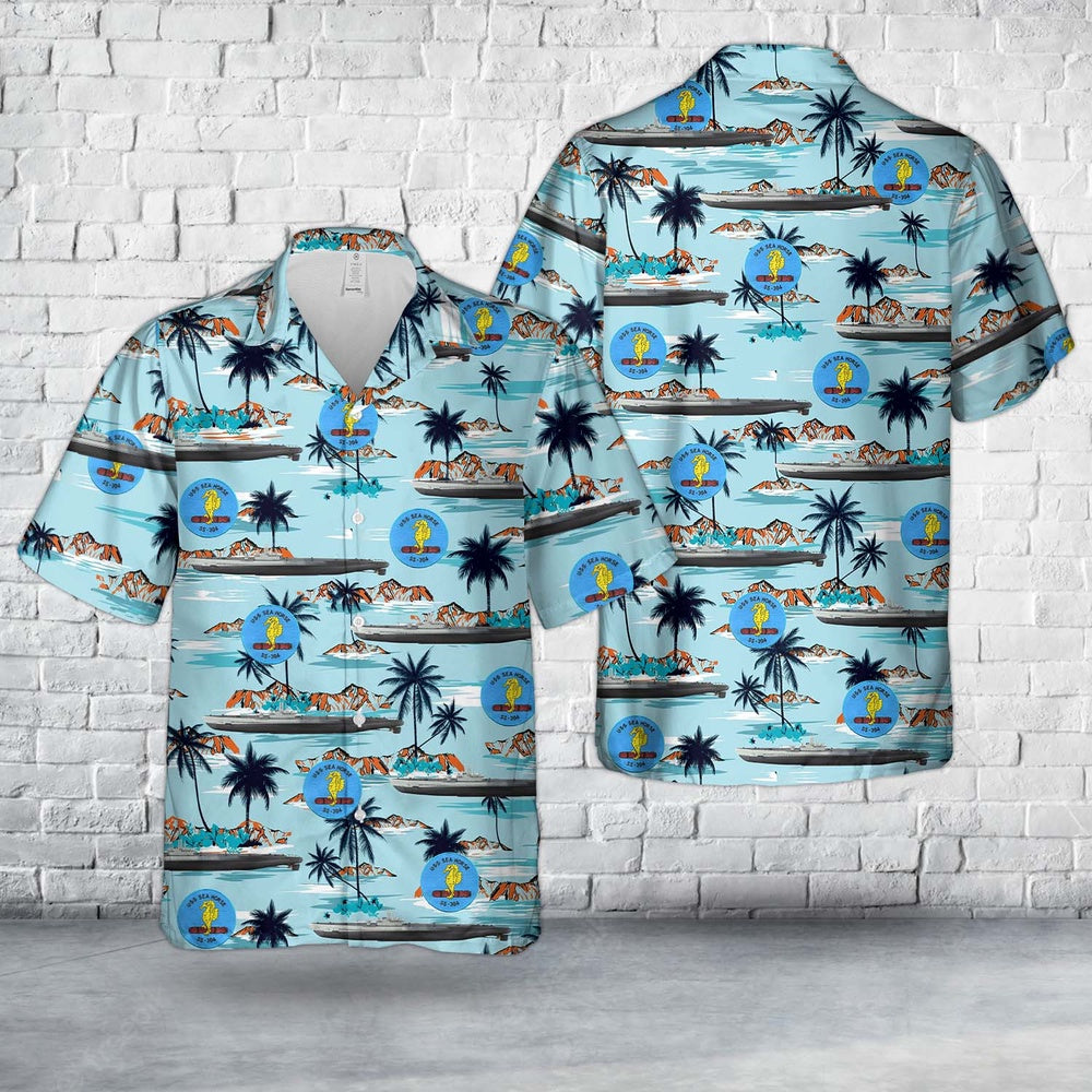 Us Navy Hawaiian Shirt, US Navy USS Seahorse (SS-304) Balao-class submarine In WWII Hawaiian Shirt, Military Hawaiian Shirt