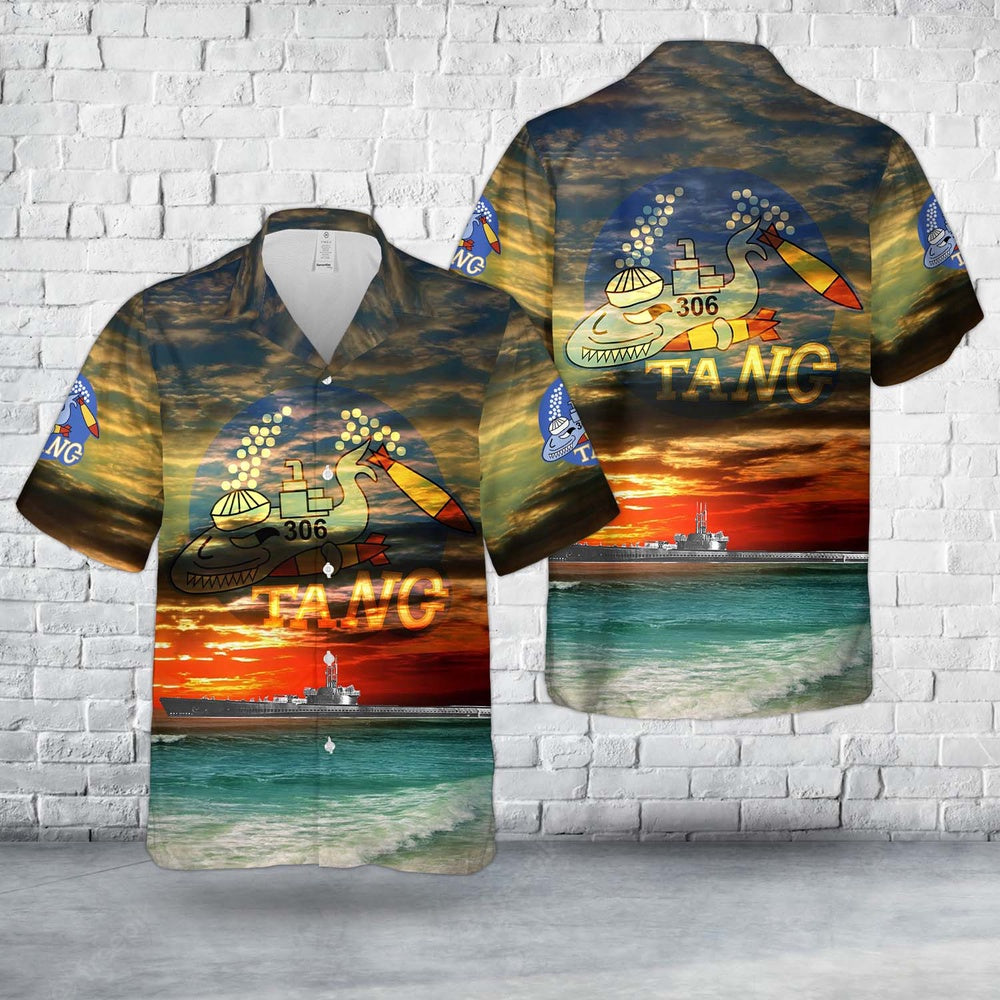 Us Navy Hawaiian Shirt, US Navy USS Tang (SS-306) Balao-class submarine In WWII Hawaiian Shirt, Military Hawaiian Shirt