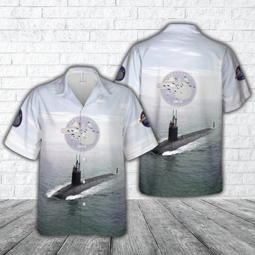 Us Navy Hawaiian Shirt, US Navy USS Virginia (SSN-774) Hawaiian Shirt, Military Hawaiian Shirt