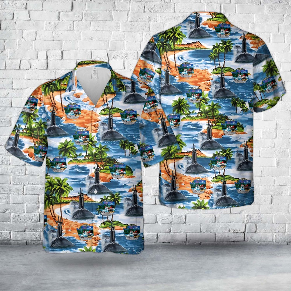 Us Navy Hawaiian Shirt, US Navy USS Washington (SSN-787) Hawaiian Shirt, Military Hawaiian Shirt
