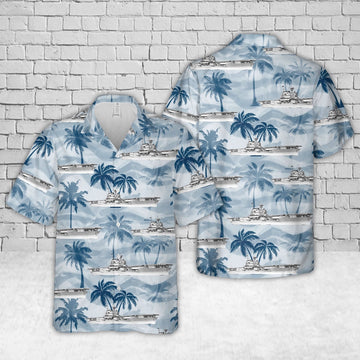 Us Navy Hawaiian Shirt, US Navy USS Yorktown (CV-5) Hawaiian Shirt, Military Hawaiian Shirt