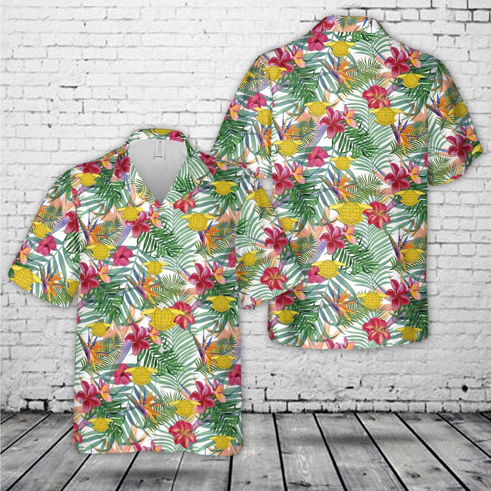 Us Navy Hawaiian Shirt, US Navy Undersea Surveillance Hawaiian Shirt, Military Hawaiian Shirt